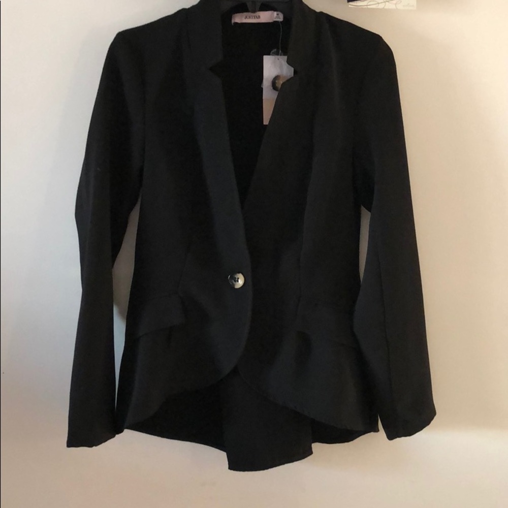 NWT JustFab peplum blazer